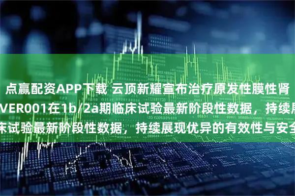 点赢配资APP下载 云顶新耀宣布治疗原发性膜性肾病的新型BTK抑制剂EVER001在1b/2a期临床试验最新阶段性数据，持续展现优异的有效性与安全性